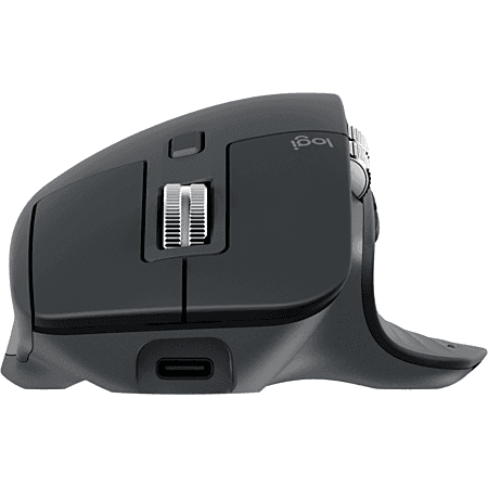 Maus pa kabllo Logitech MX Master 3S for Business / 8000 DPI / 7 Butona / Bluetooth + USB / Darkfield - Grafit - 3
