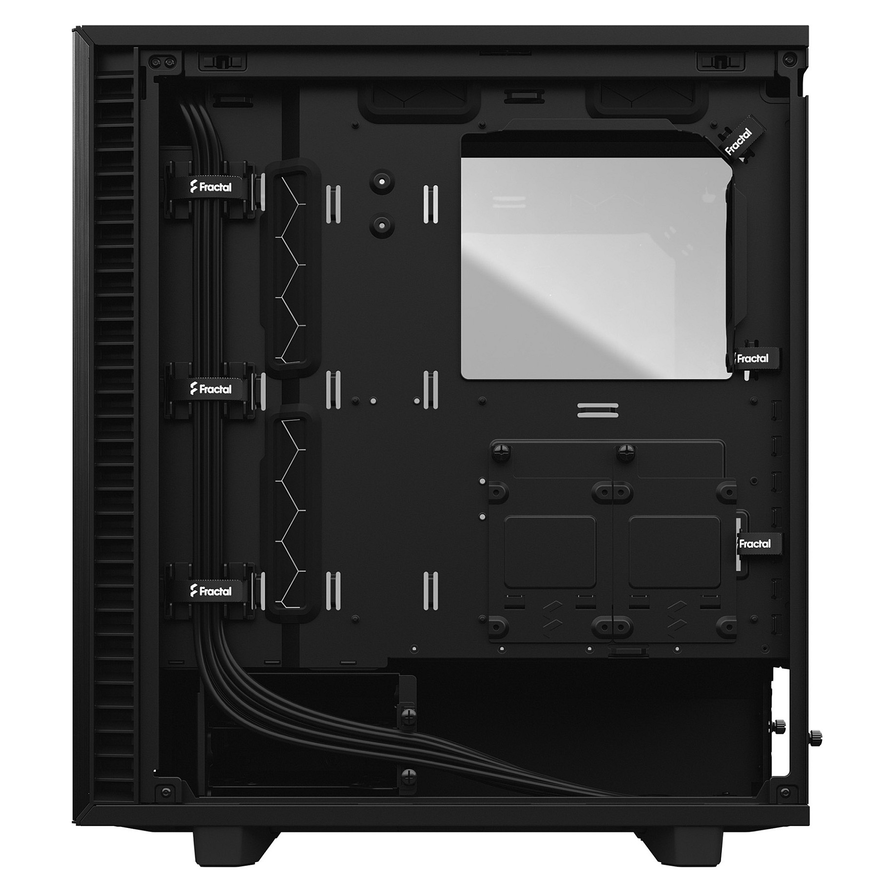 Kasë PC Fractal Design Define 7 Compact / Midi Tower / ATX / 2x 140mm + 120mm Fan - Zezë - 13