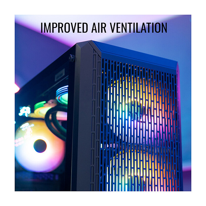 Kasë PC Aerocool Beam-G / Mini Tower / ATX / 1x 120mm Fan / Tempered Glass - Zezë - 12