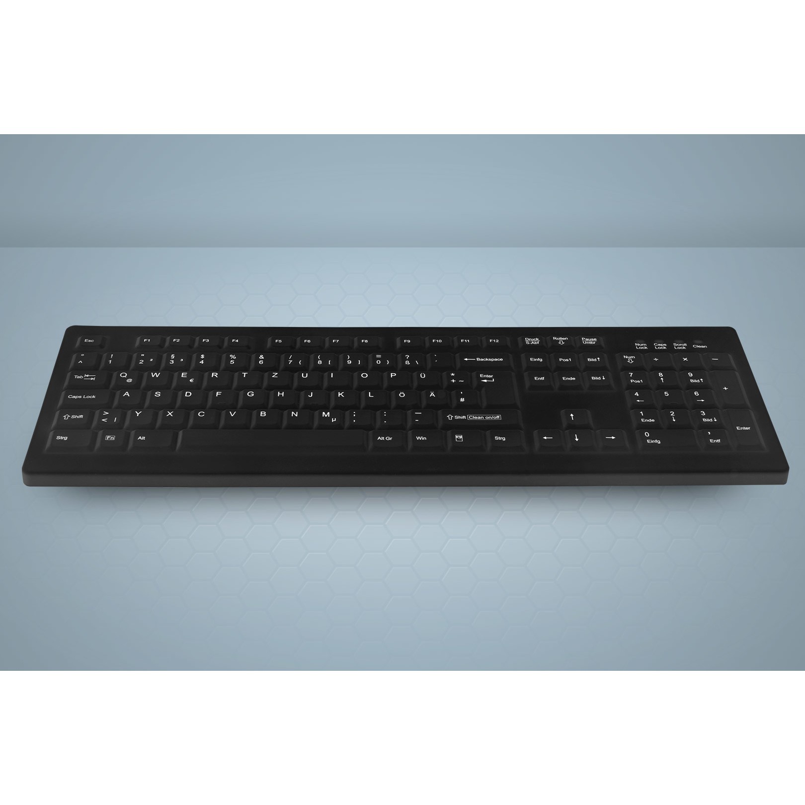 Tastierë Me kabllo Contour Design Active Key AK-C8100 / 105 Keys / USB / Membrane / QWERTZ German / IP68 - Zezë - 4