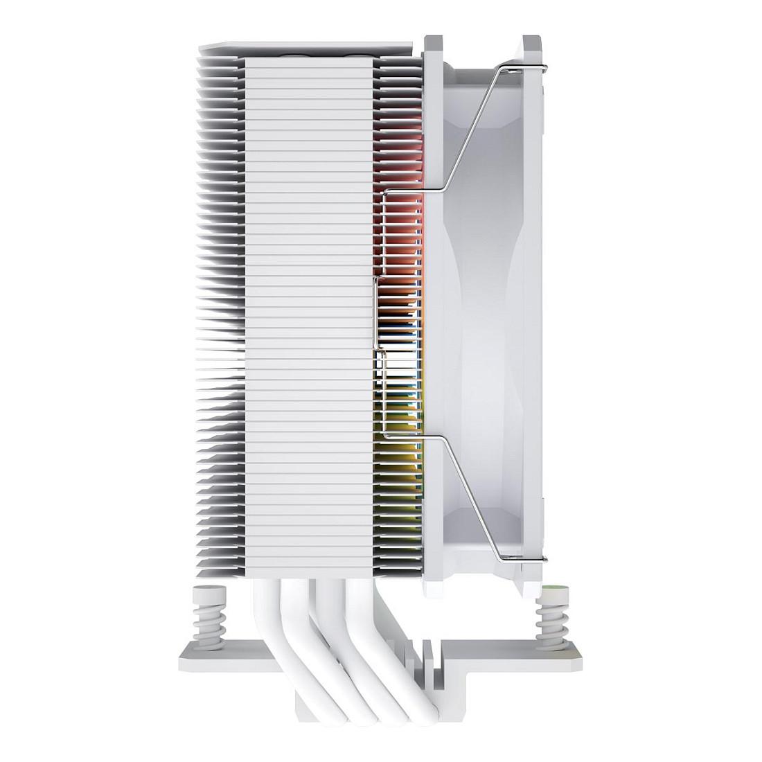 Ftohës për Procesor FSP NP5-WA / 200W / 120mm / 800-1600 RPM / 4 Heat Pipes / HDB / ARGB - Bardhë - 6