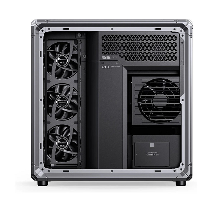 Kasë PC JONSBO X400 / Midi Tower / ATX / Back-Connect / Tempered Glass - Gri - 7