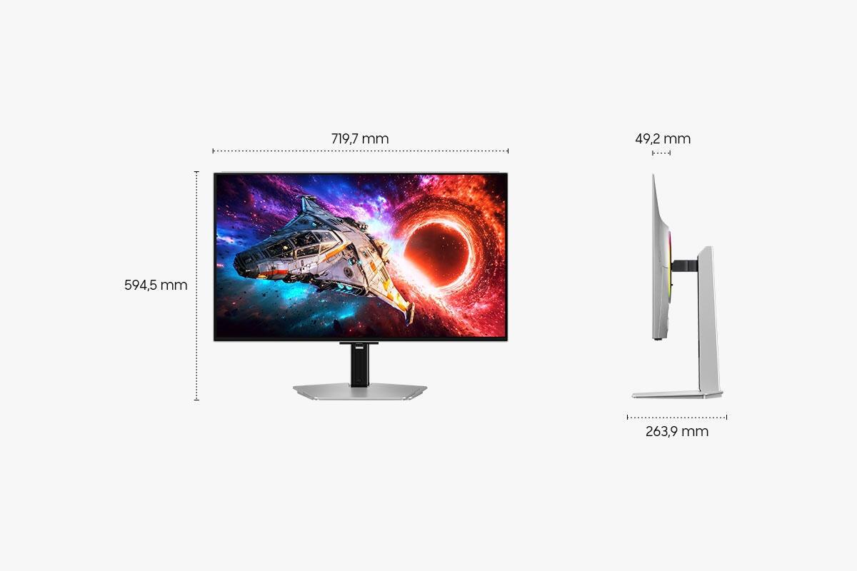 Monitor Gaming Samsung S32HG800SU / LS32HG800SUXEN / 32" / UHD QD-OLED / 240Hz / 0.03ms / HDMI+DisplayPort+USB-C - Argjend - 7