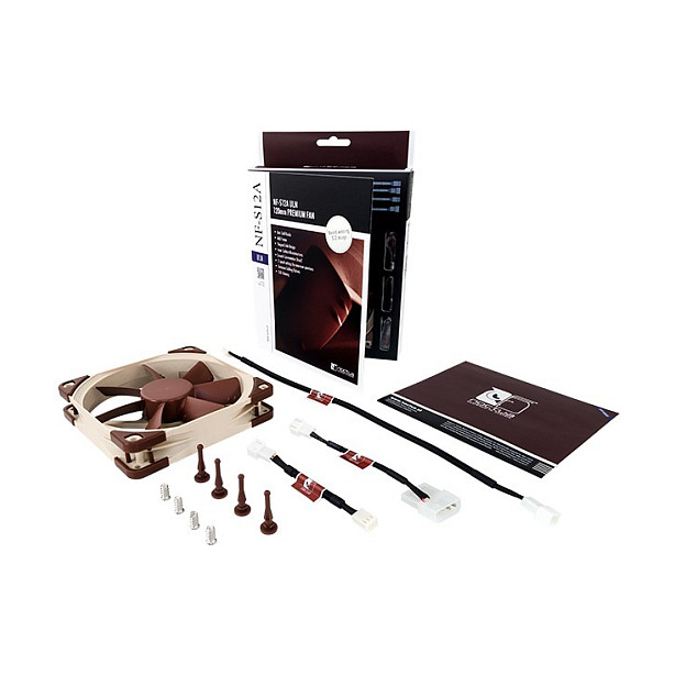 Ftohës për Kasë Noctua NF-S12A ULN / 120mm / 25mm / 800 RPM / 74.3 m³/h / 0.62 mmH₂O / 8.6 dBA – Kafe/Bezhë - 5