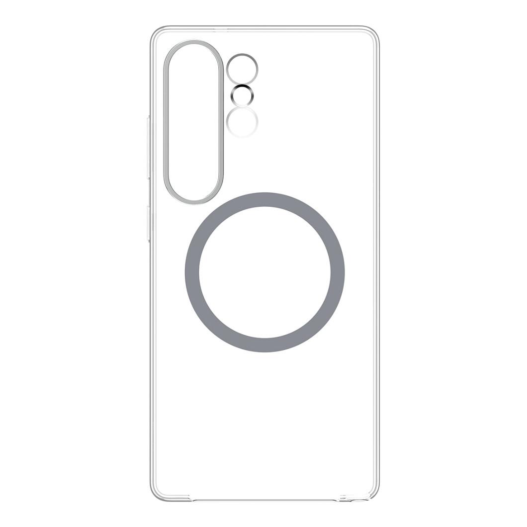 Case për Telefon Samsung Galaxy S25 Ultra, Clear Magnet Case, GP-FPS938SAATW, Karikim Magnetik – Transparent