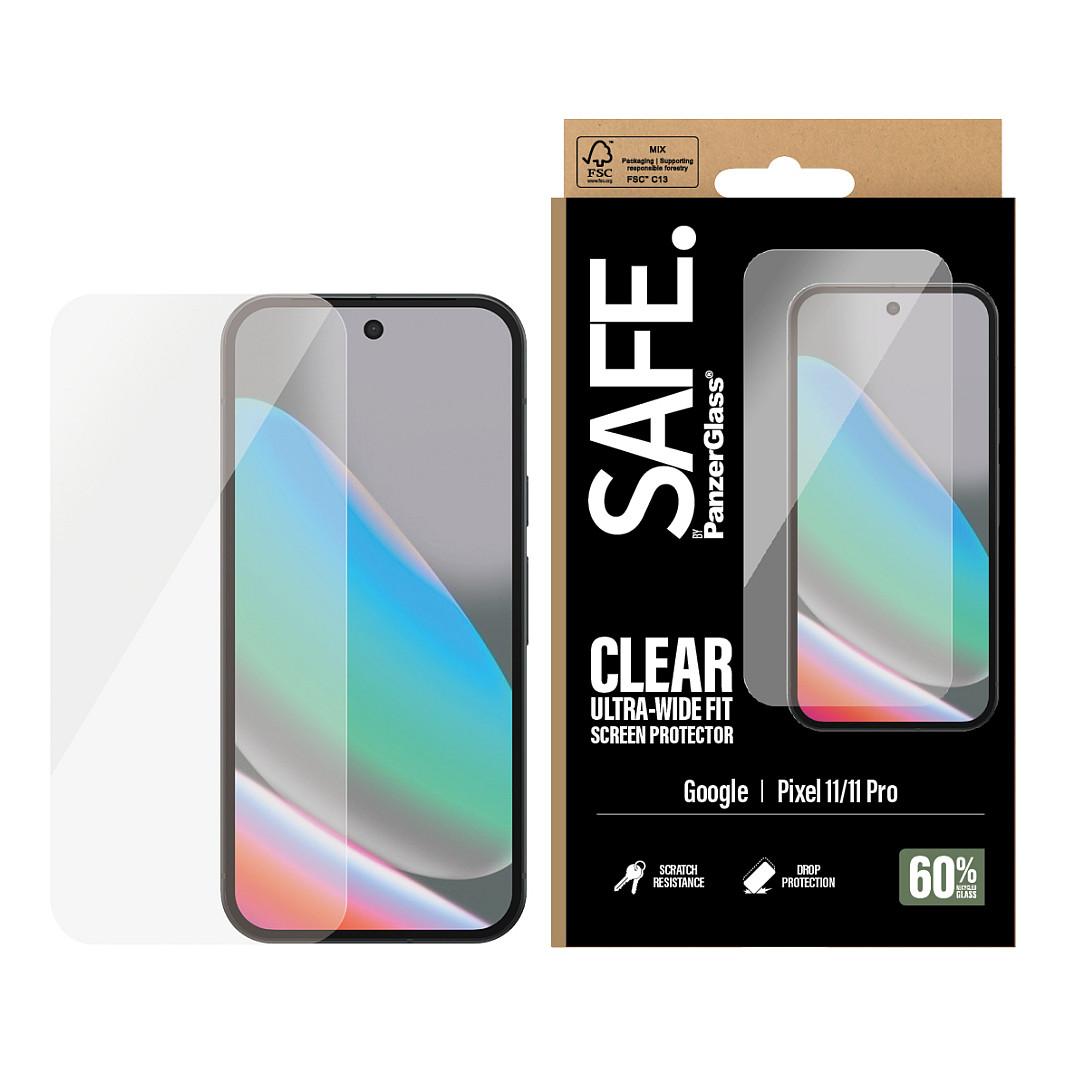 Mbrojtëse për Ekran PanzerGlass SAFE për Google Pixel 11, Google Pixel 11 Pro, Ultra-Wide Fit - Transparente - 2