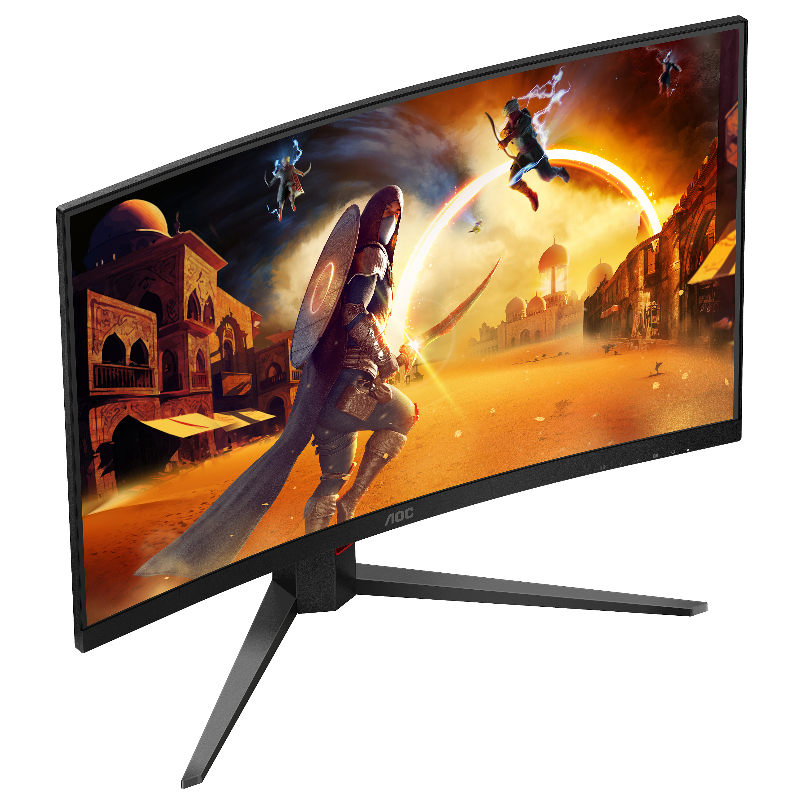 Monitor Gaming AOC G4 C32G4Z / 31.5" / Full HD VA Curved / 180Hz / 4ms / Speakers - Zezë+Kuqe - 10