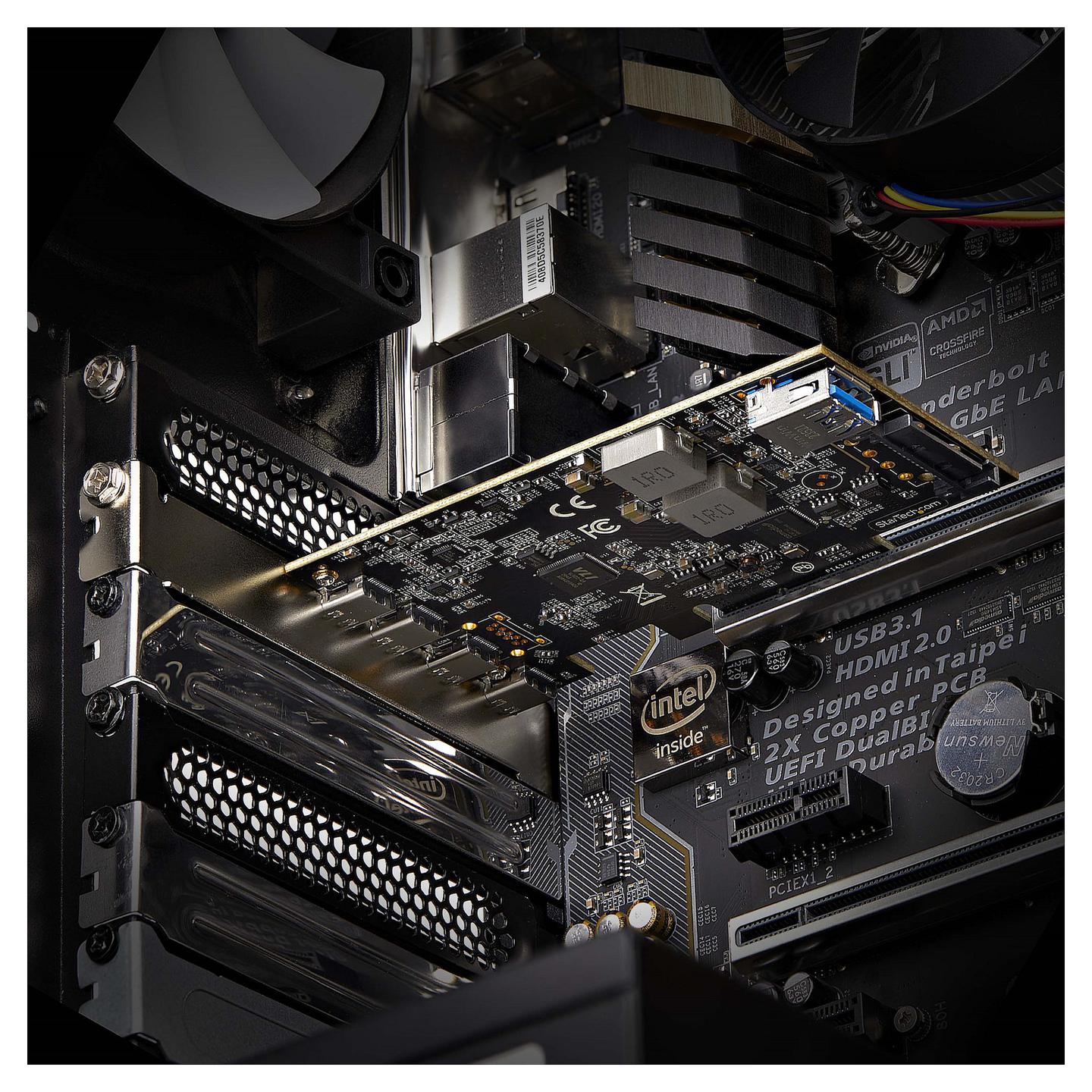 Kartë Zgjerimi StarTech.com PS4C3IA3-USB-C-CARD, PCI Express 3.0 x4, 4x USB-C + 1x USB-A i Brendshëm, 10Gbps, ASMedia ASM3142, Low Profile + Full Height - 6