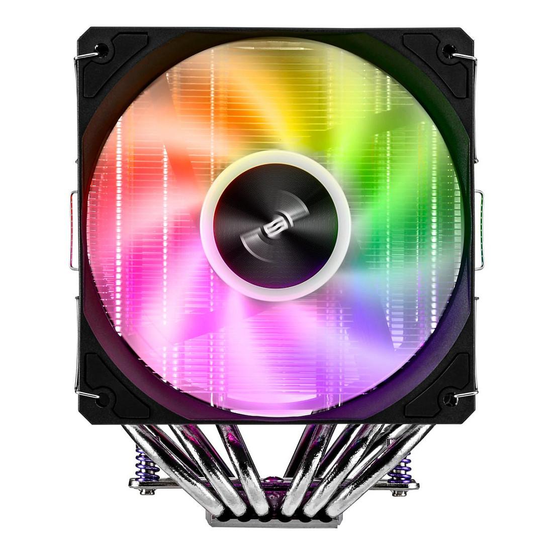 Ftohës për Procesor FSP MP7 ARGB / 280W / Dual Fan 120mm / 6 Heat Pipes / 800-1800RPM / LGA1851/1700/1200 / AM5/AM4 - Zezë - 4
