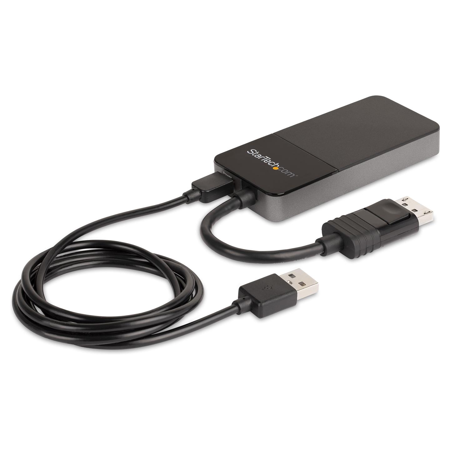 Kabllo DisplayPort StarTech.com MST14DP123DP / DisplayPort 1.4 / 1 në 3 DisplayPort / MST / 8K 30Hz - Zezë - 2
