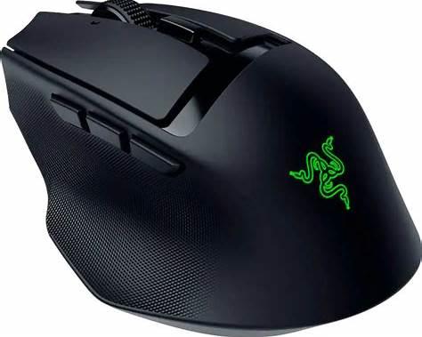 Maus Gaming pa Kabllo Razer Basilisk Mobile / RF Wireless + USB-C / 18000 DPI – Zezë / Verdhe - 2