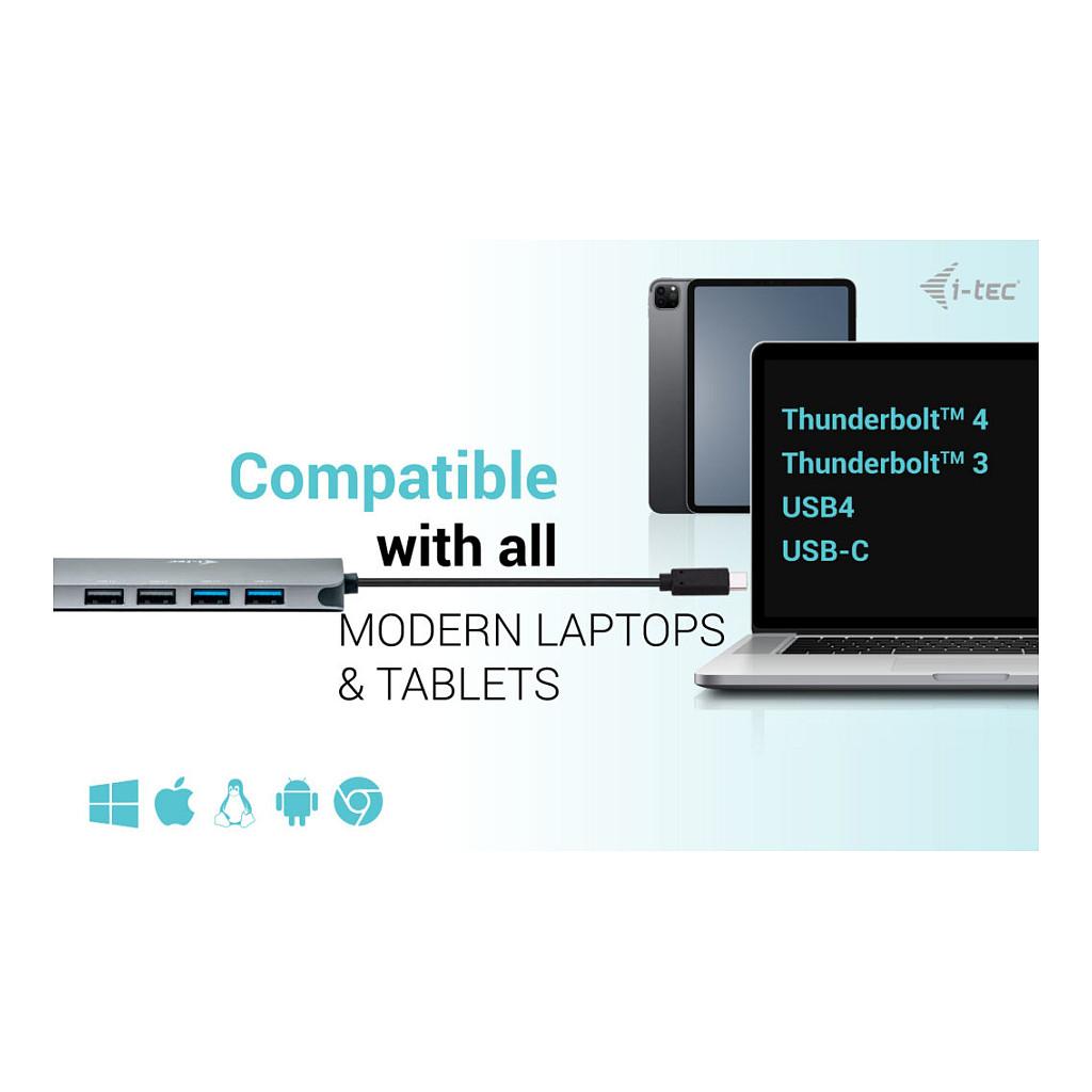 Docking Station i-tec C31NANOHDM2D100, USB-C, 2x HDMI, PD 100W, USB, Gigabit LAN - Hiri - 9