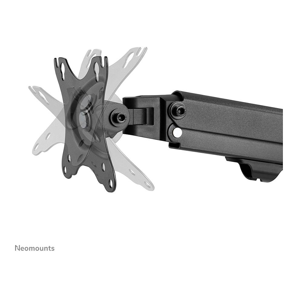 Mbajtëse për Monitor Neomounts FPMA-D650DBLACK / 2 Monitorë / 17"-27" / 7kg për Monitor / Coil Spring / Clamp-Grommet / Tilt +90° deri -45° / Swivel 180° / Rotacion 360° - Zezë - 11