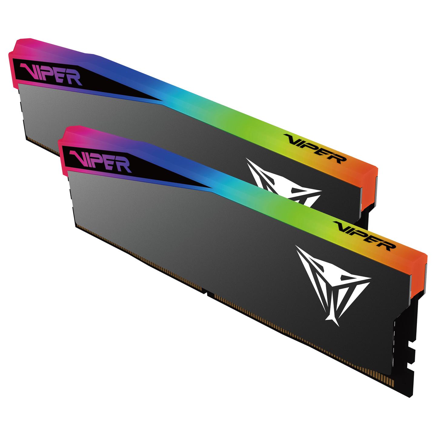 RAM Memorie DDR5 Patriot Viper Elite 5 Ultra RGB VEUR532G6028K / 32GB (2x16GB) / UDIMM / 6000MHz / CL28 / 288-pin - Zezë - 2