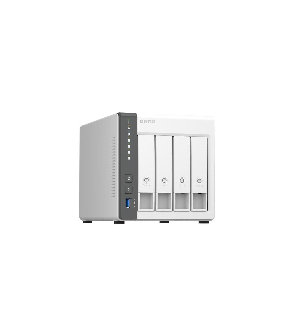 QNAP TS-433-4G 4-Bay NAS Server – ARM Cortex-A55 Quad-Core, 4GB RAM, 2.5GbE, Tower White - 3
