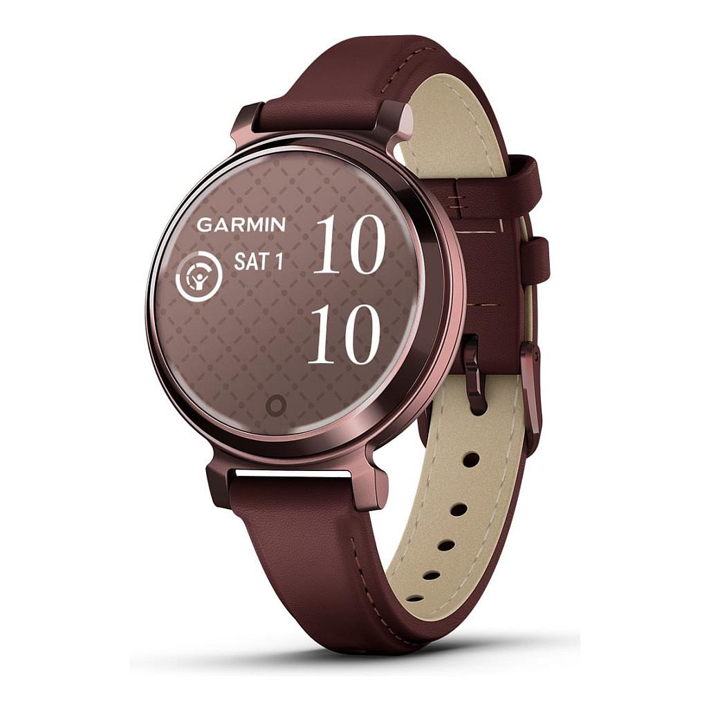 Orë e mençur Garmin Lily 2 Classic, 35mm, LCD me Prekje, 5 ATM, Rrip Lëkure – Bronz/Kafe