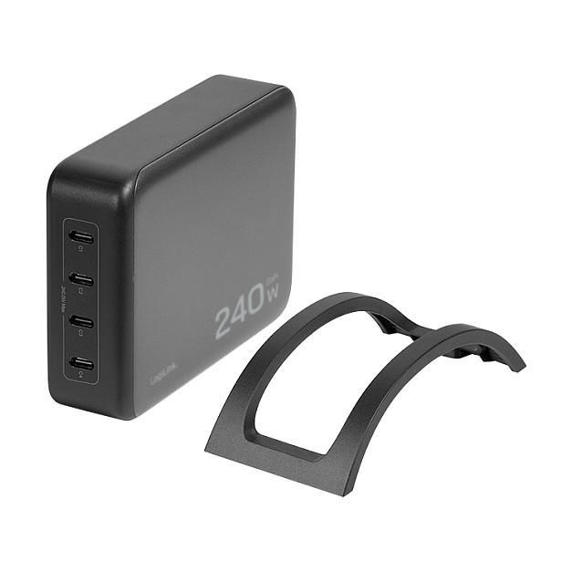 Karikues LogiLink USB-C Desktop, 240W, GaN, 4x USB-C, PD 3.1 – Zezë - 2
