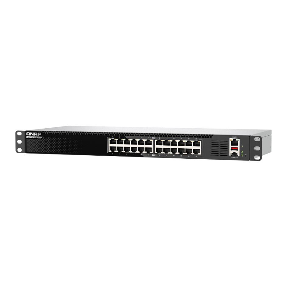 Switch QNAP QSW-M3224-24T, 24 Porta 10GbE Multi-Gigabit RJ45, Switching Capacity 480Gbps, L3 Lite Managed, Rackmount 1U - Zezë - 3