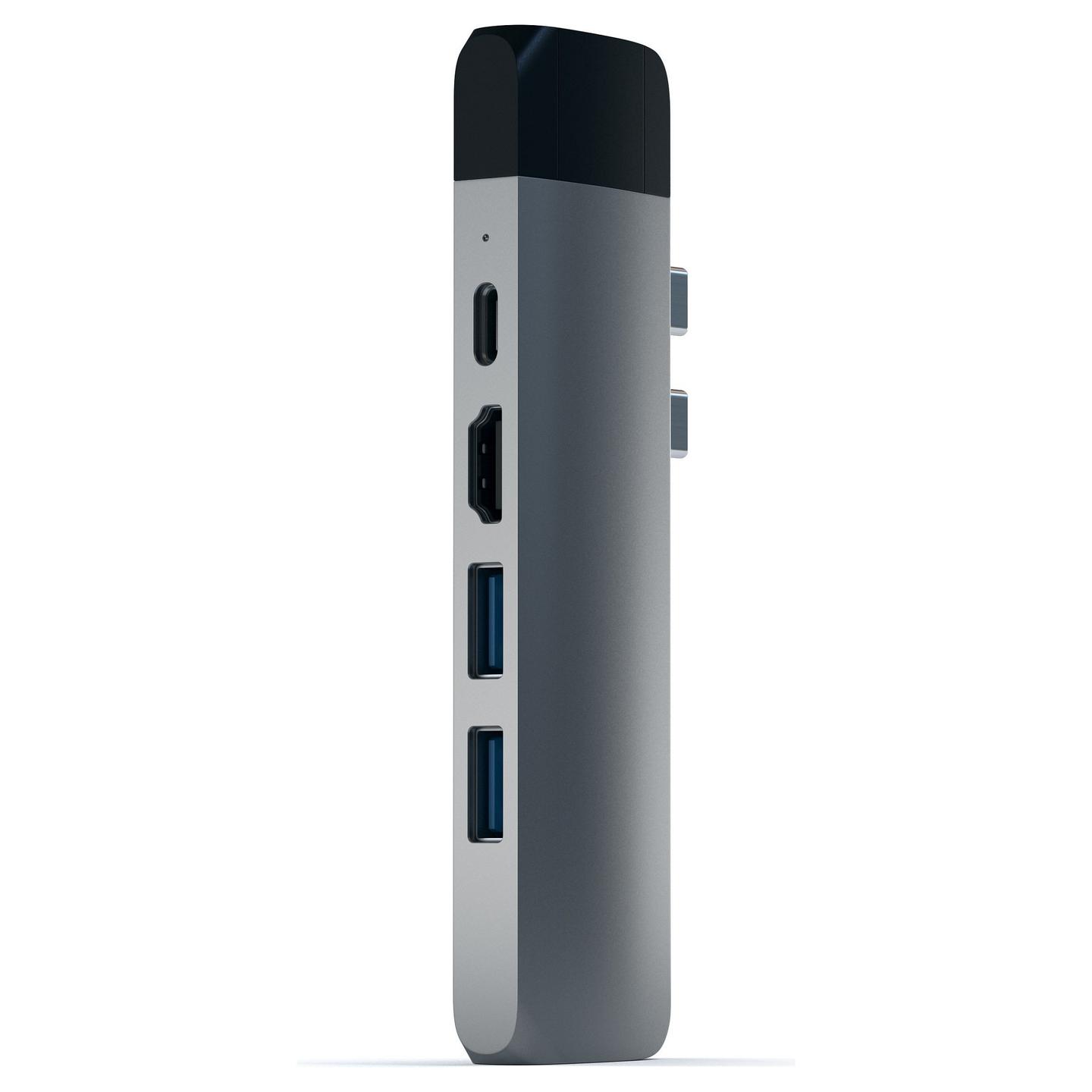 Hub USB-C Satechi ST-TCPHEM, 2x USB-A, USB-C, HDMI 4K, Ethernet Gigabit, microSD, PD 87W - Hiri - 5