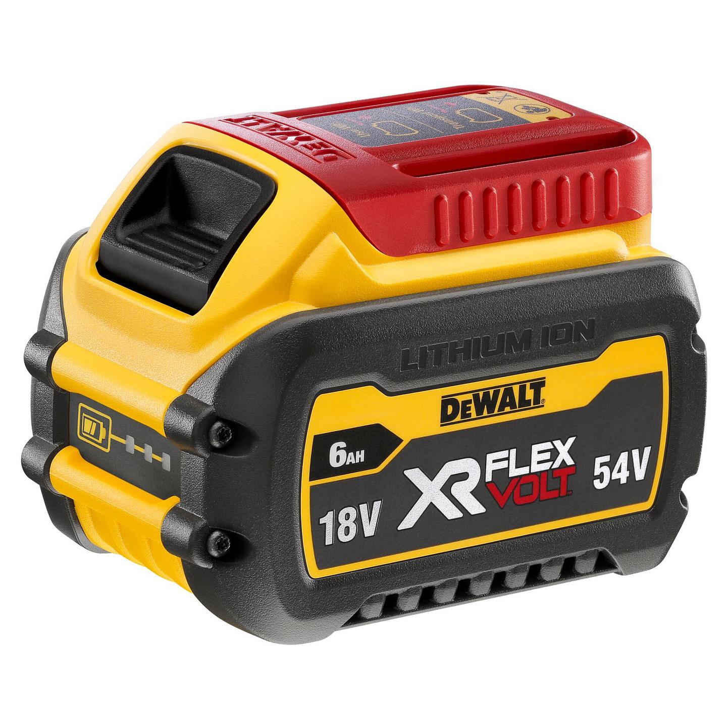 Bateri DeWALT DCB546-XJ XR FLEXVOLT, 18V/54V, 6Ah, Li-Ion - Verdhë/Zezë - 3