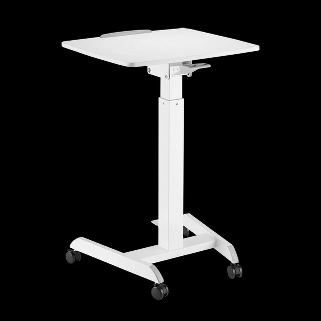 Tavolinë LogiLink EO0035, Ulur/Në Këmbë, Rollbare, Rregullim Pneumatik, 75.8–112.8cm, 60 x 52cm, 8kg - Bardhë - 2