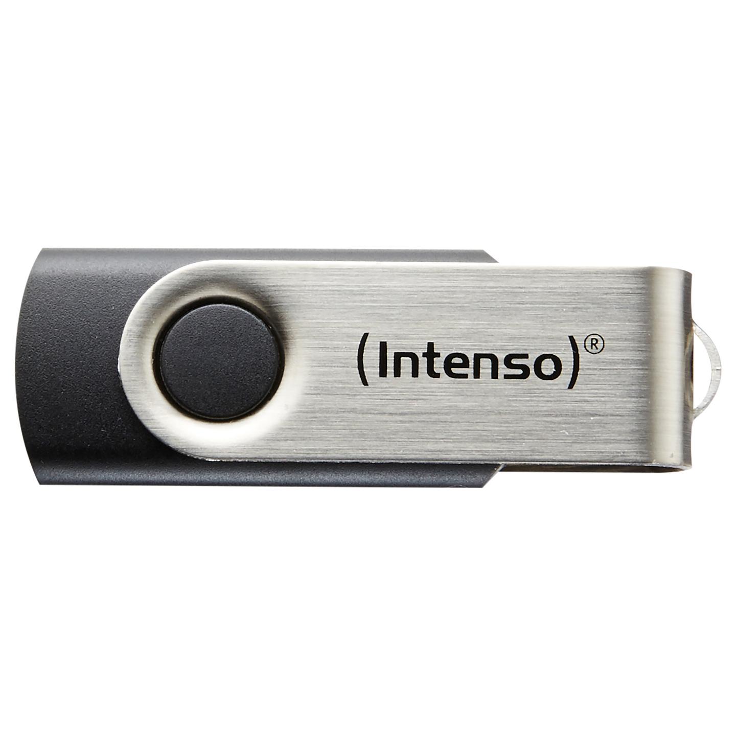 USB Flash Drive Intenso Basic Line 3503480 / 32GB / USB 2.0 / 28MB/s Read 6.5MB/s Write - Zezë/Argjend - 2