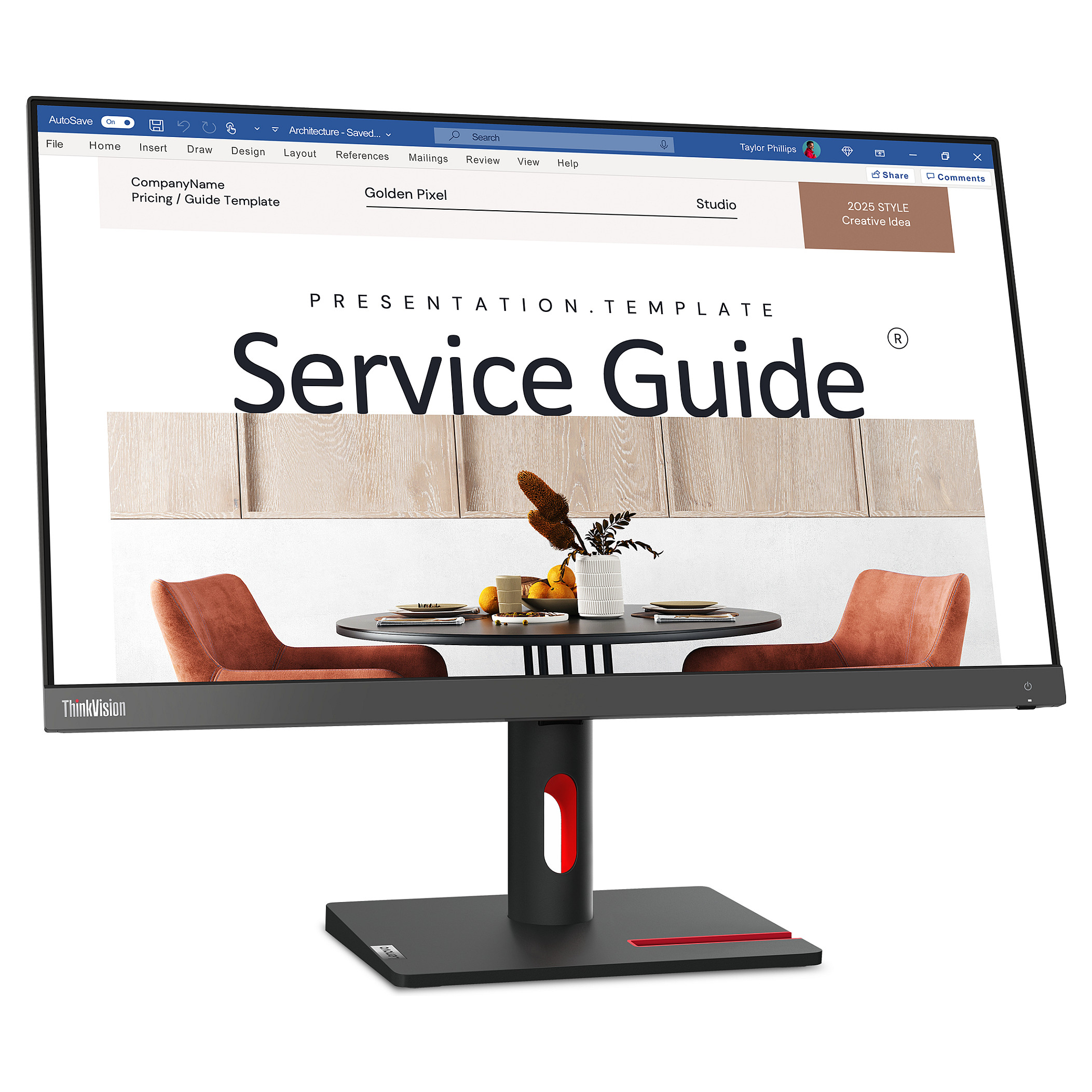Monitor Lenovo ThinkVision S24i-30 / 23.8" / Full HD IPS / 100Hz / 4ms / HDMI+VGA - Zezë - 2