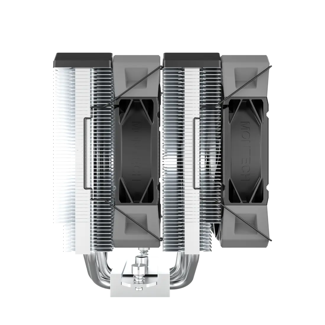 Ftohës për Procesor Montech NX600 / Dual-Tower / 2x120mm / 6 Heat Pipes / PWM - Zezë - 4