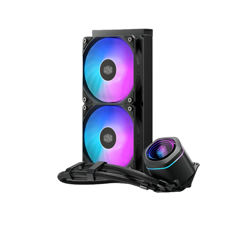 Ftohës për Procesor Cooler Master MasterLiquid Core Nex / 240mm / AIO / ARGB - Zezë - 2