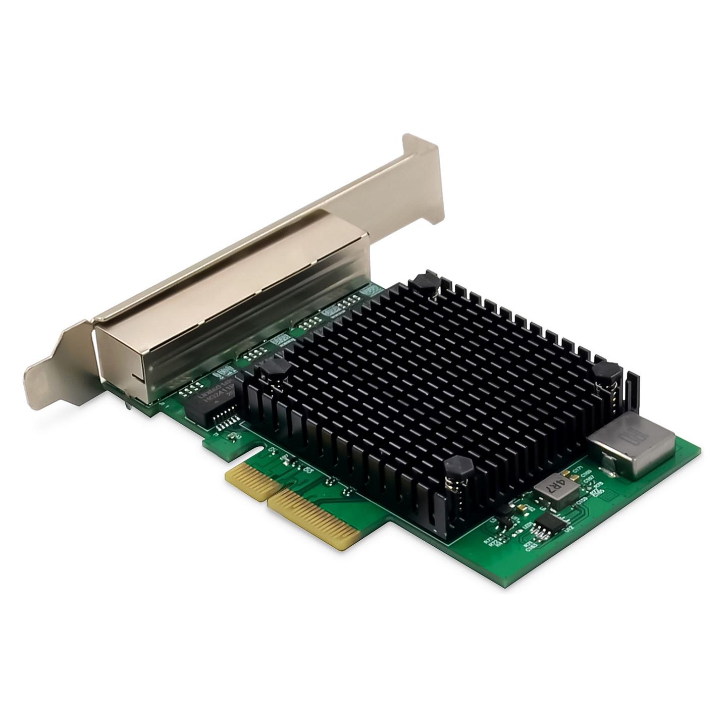Karta të Rrjetit DIGITUS DN-10136, PCI Express 2.1 x4, 4x 2.5 Gigabit LAN RJ45, 10/100/1000/2500Mbps, Realtek RTL8125B + ASMedia ASM1806 - 2