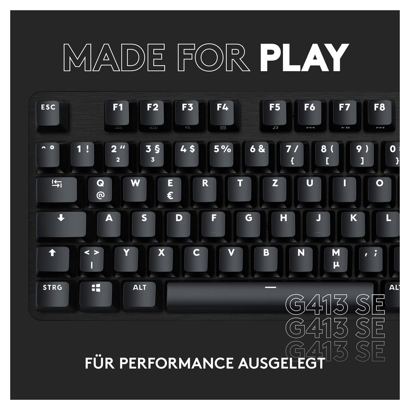 Tastierë Gaming Logitech G G413 SE / Wired / QWERTZ (CH) / Full-Size / Mekanike / PBT / 6-Key Rollover / USB / LED – Zezë - 14