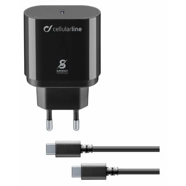 Adapter Cellularline / USB-C / 25W / Power Delivery / 1m - Zezë
