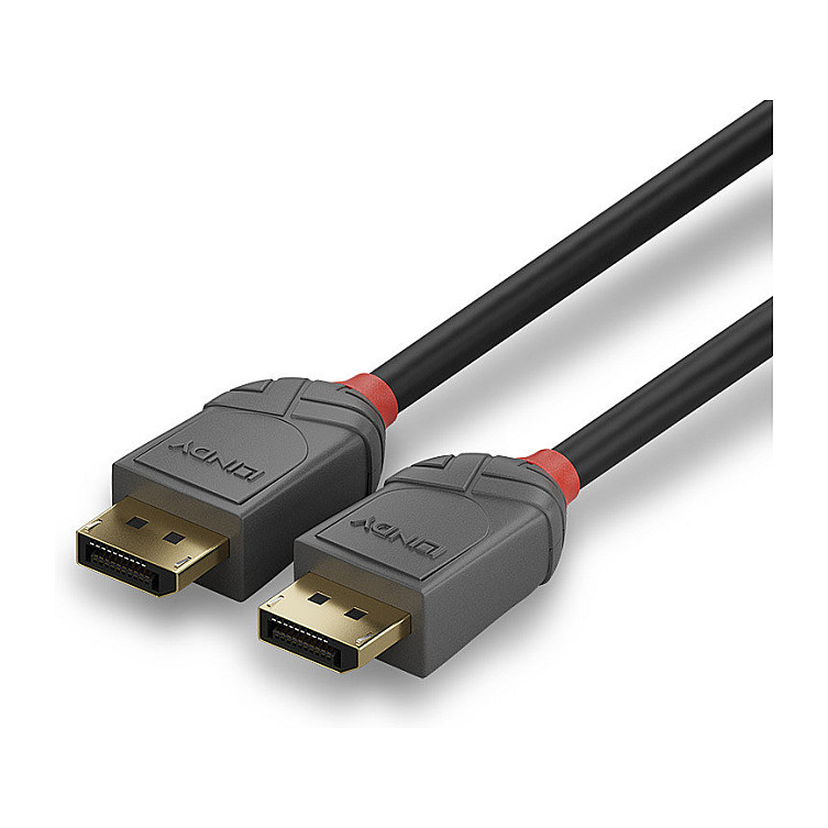 Kabllo DisplayPort Lindy 36480 / DisplayPort në DisplayPort / 0.5m / DisplayPort 1.4 / 8K 60Hz - Zezë - 5