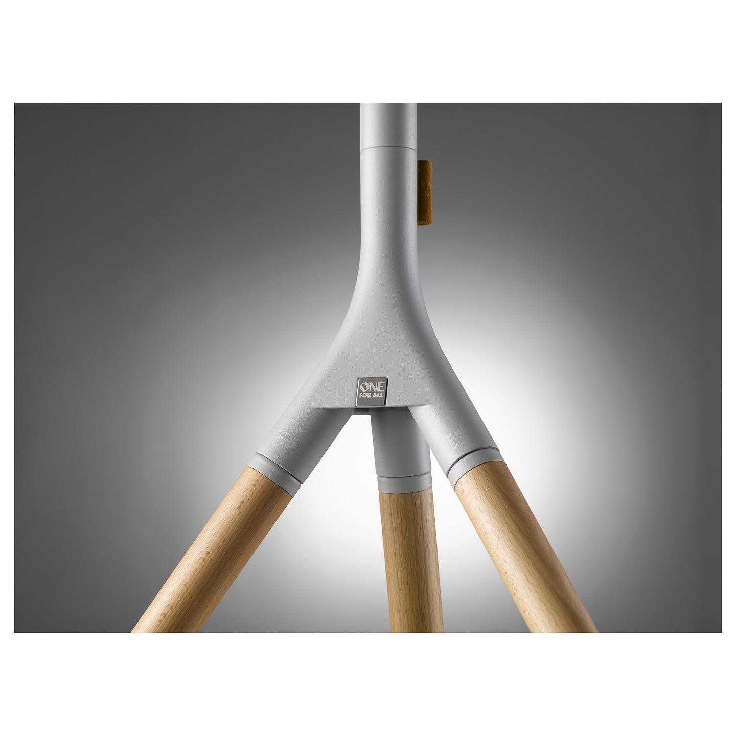 Mbajtëse për TV One For All WM7472 Tripod, 32–65", VESA deri në 400×400mm, 30kg, Rrotullim 360°, Lartësi e Rregullueshme - Kafe/Hiri - 4