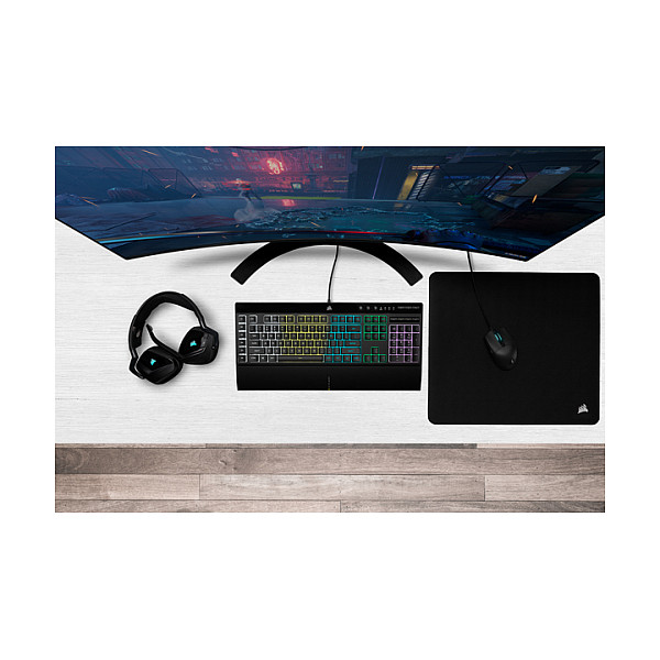 Tastierë Gaming Corsair K55 RGB PRO / Full-Size / Membrane / AZERTY Francez / RGB / 6 Macro Keys / Anti-Ghosting / USB - Zezë - 2