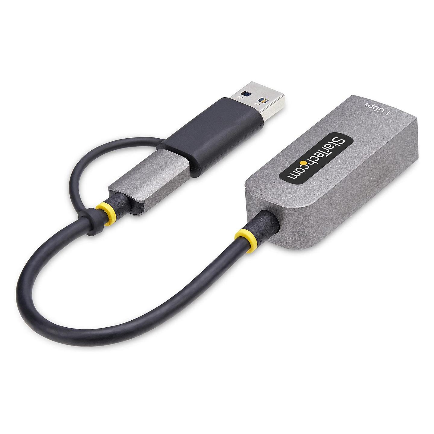 Adapter Rrjeti StarTech C21GA-USB-ETHERNET, USB-C/USB-A, Gigabit Ethernet, RJ45 - Gri - 3