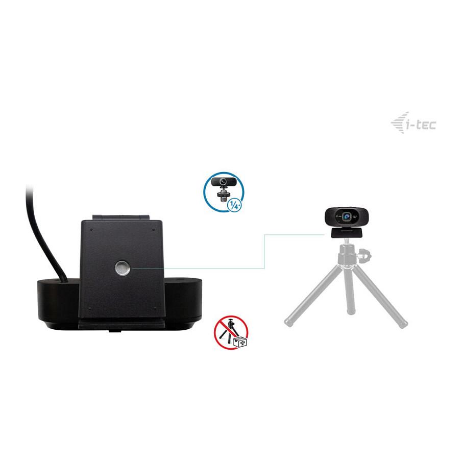 Webcam i-tec SOLOMON 200 / Full HD 1080p / 85° / Autofokus / 2 Mikrofona / Mbulesë Privatësie - Zezë - 6