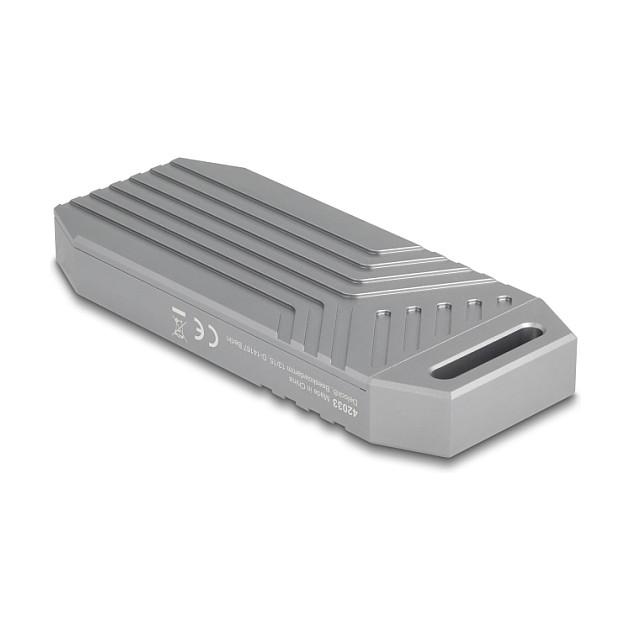 Këllëf për Disqe DeLOCK 42033 / M.2 NVMe 2280 / USB 40Gbps / USB-C / Tool-Free - Hiri - 2