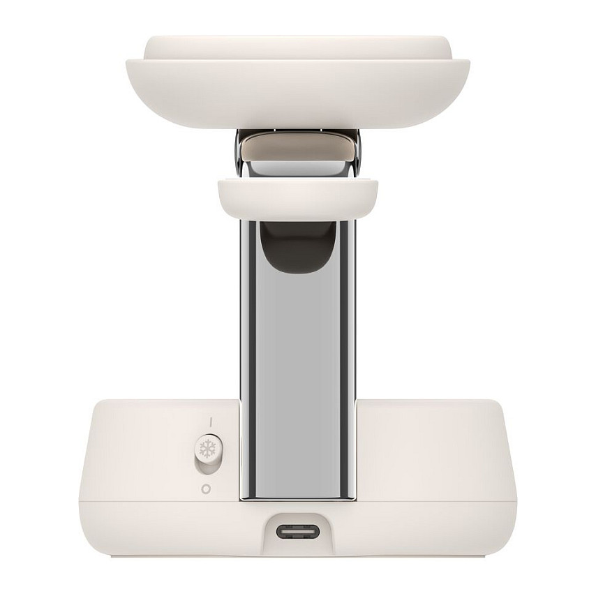 Karikues Pa Kabllo Belkin UltraCharge Pro / 3 në 1 / Qi2 25W / USB-C - Krem - 4