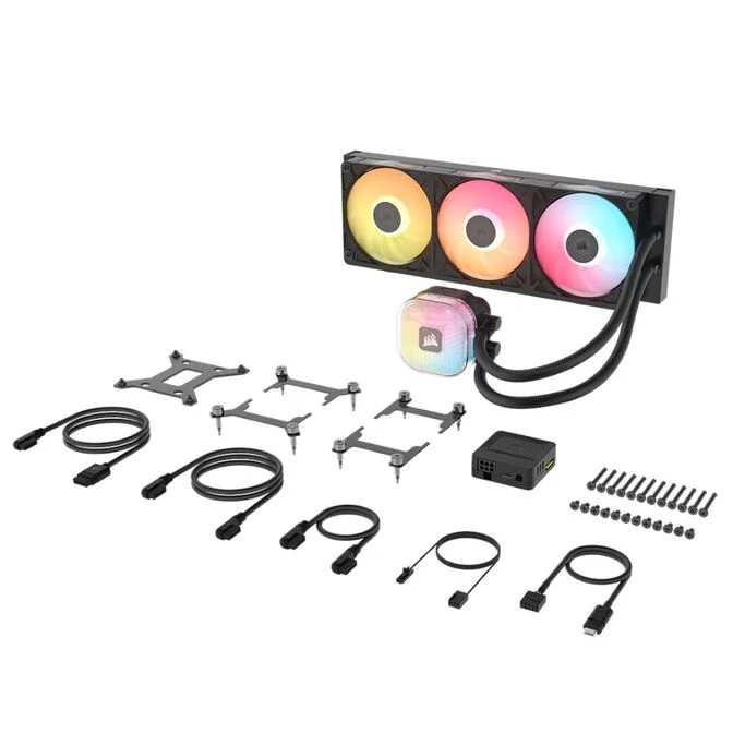Ftohës për Procesor CORSAIR iCUE LINK TITAN II 360 RX RGB / 360mm / 3x120mm / FlowDrive 2 / RX II RGB / iCUE LINK / 44 RGB LED - Zezë - 3