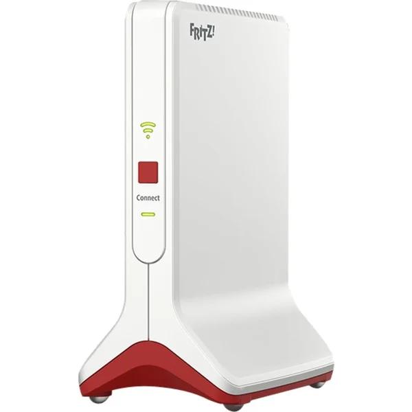 Extender FRITZ! Repeater 6000, 20002908, Wi-Fi 6, Tri-Band, 6000Mbps, 2.5GbE + Gigabit LAN, Mesh - Kuqe, Bardhë