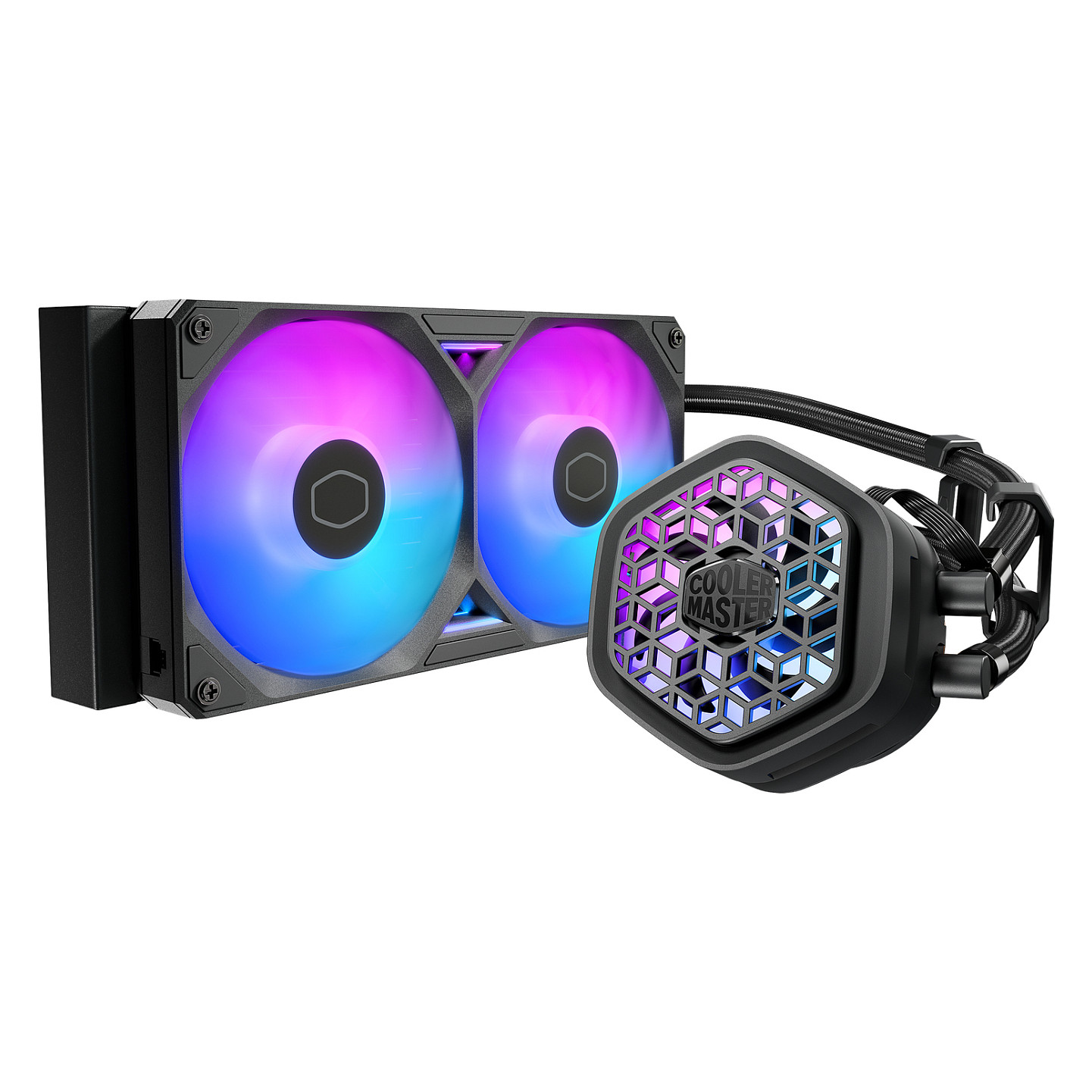 Ftohës për Procesor Cooler Master MasterLiquid Atmos II 240 VRM / 240mm / AIO / ARGB / VRM Fan - Zezë