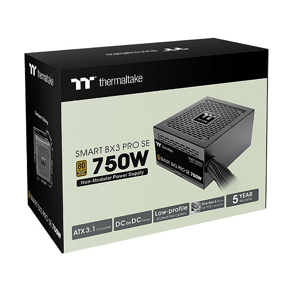 Furnizues Energjie Thermaltake Smart BX3 Pro SE / 750W / ATX 3.1 / 80 PLUS Bronze / Non-Modular - Zezë - 9