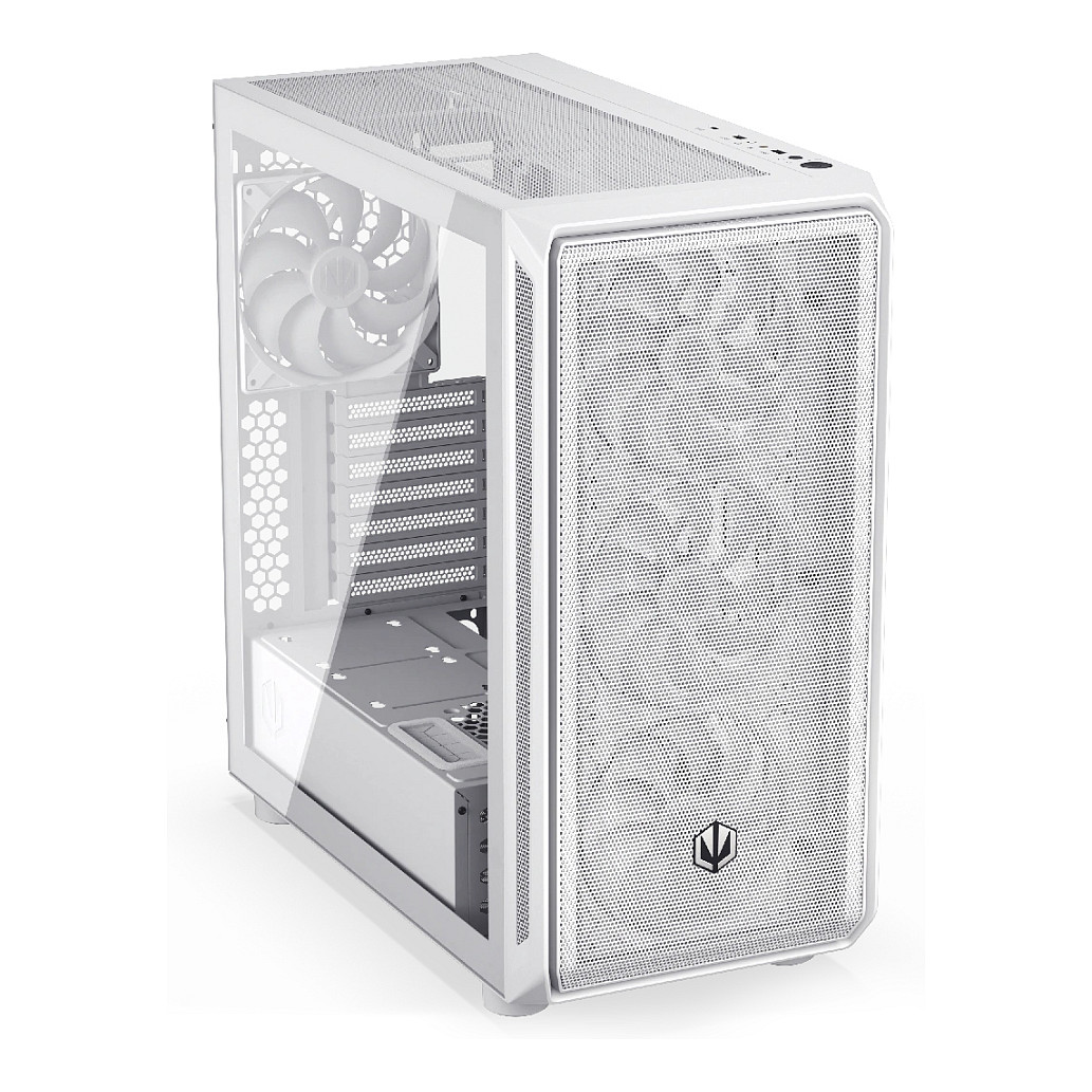 Kasë PC ENDORFY Arx 700 White ARGB / Mid Tower / ATX / 3x 140mm Front + 1x 140mm Rear Fan / ARGB / Mesh - Bardhë - 8