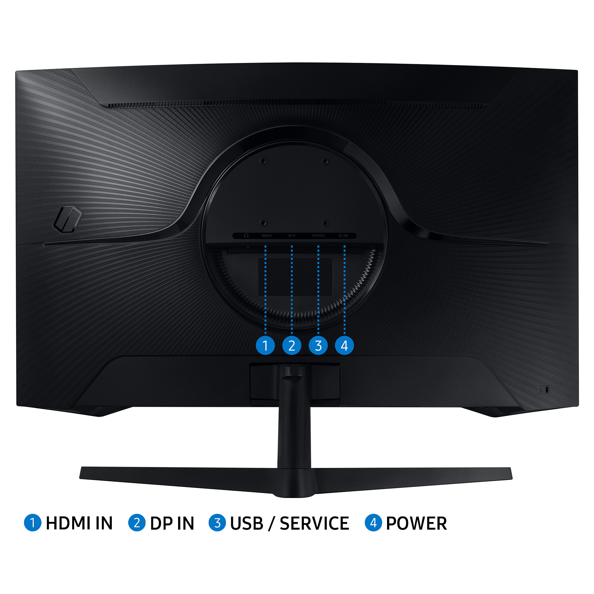 Monitor Gaming Samsung Odyssey G5 S32CG552EU / 32" / QHD VA Curved / 165Hz / 1ms / HDMI+DP - Zezë - 10