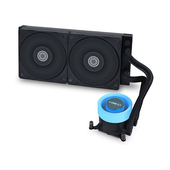 Ftohës për Procesor Lian Li GALAHAD II Lite 240 Performance / AIO / 240mm / 2×120mm PBT Fan / FDB / 3800 RPM / ARGB / LGA1700/1851 / AM4/AM5 – Zezë