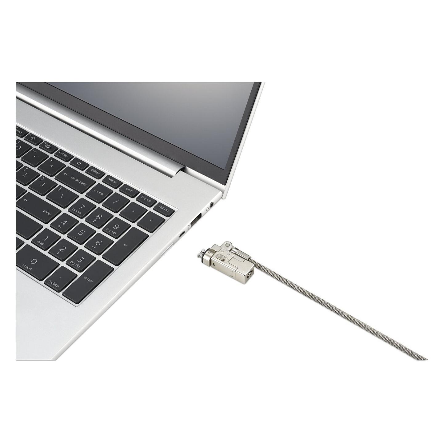 Kyç Sigurie për Laptop Kensington Slim NanoSaver 2.0 EQ K60630WW, Nano Slot, Kabllo 1,8 m, Kyç me Çelës, 2 Çelësa – Argjend - 3