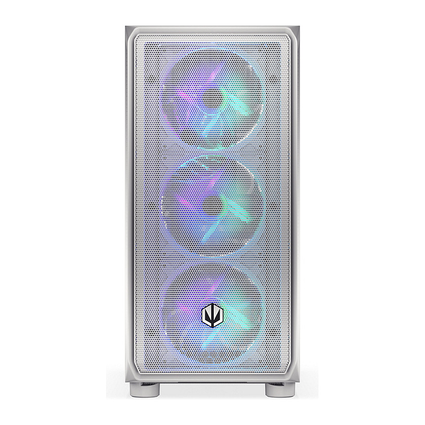 Kasë PC ENDORFY Arx 500 ARGB White / Mid Tower / ATX / 3x 140mm Front + 1x 140mm Rear Fan / ARGB / Mesh - Bardhë