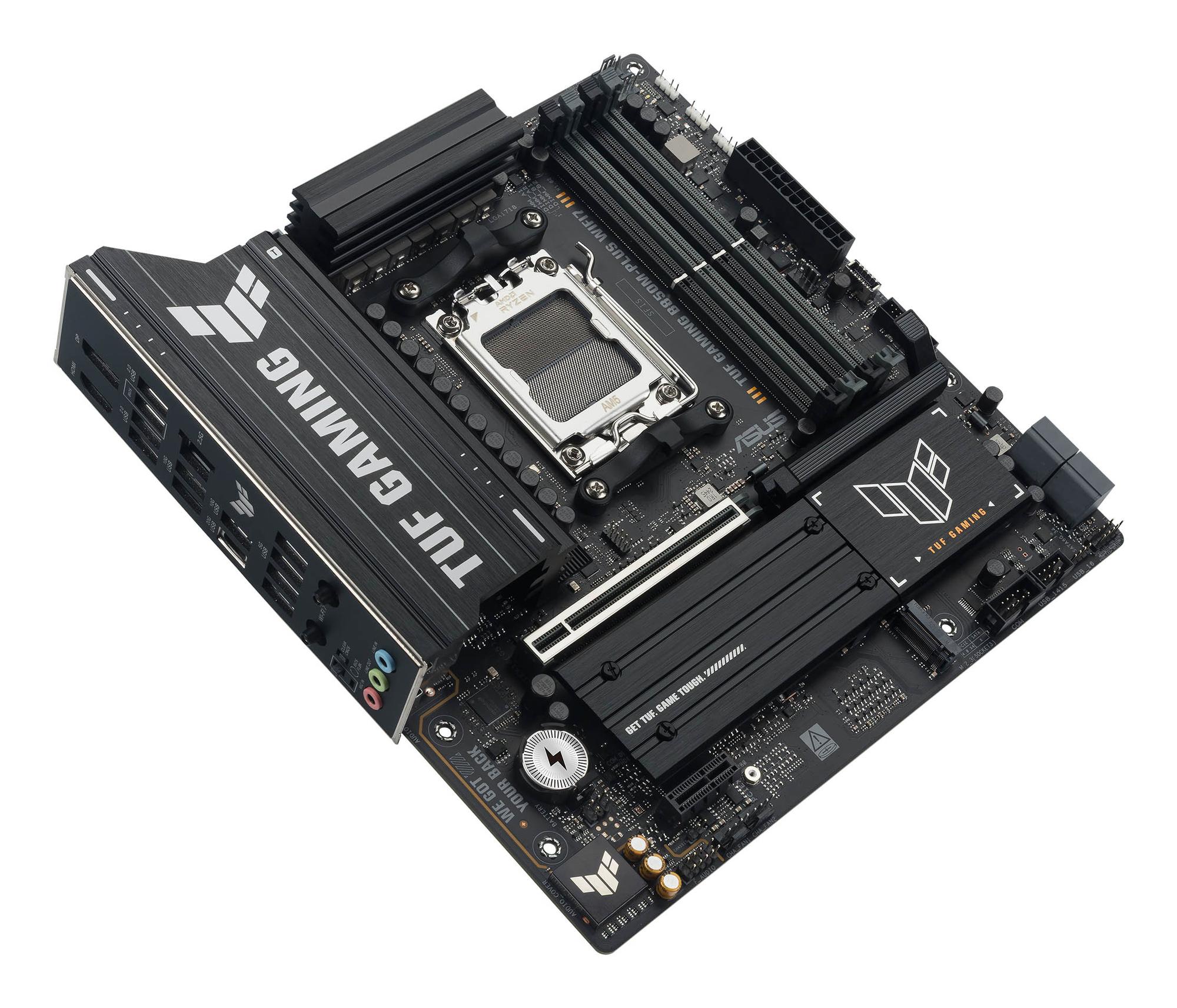 ASUS TUF GAMING B850M-PLUS WIFI7 – AMD B850, AM5, DDR5, Wi-Fi 7, 2.5GbE, Micro-ATX - 3