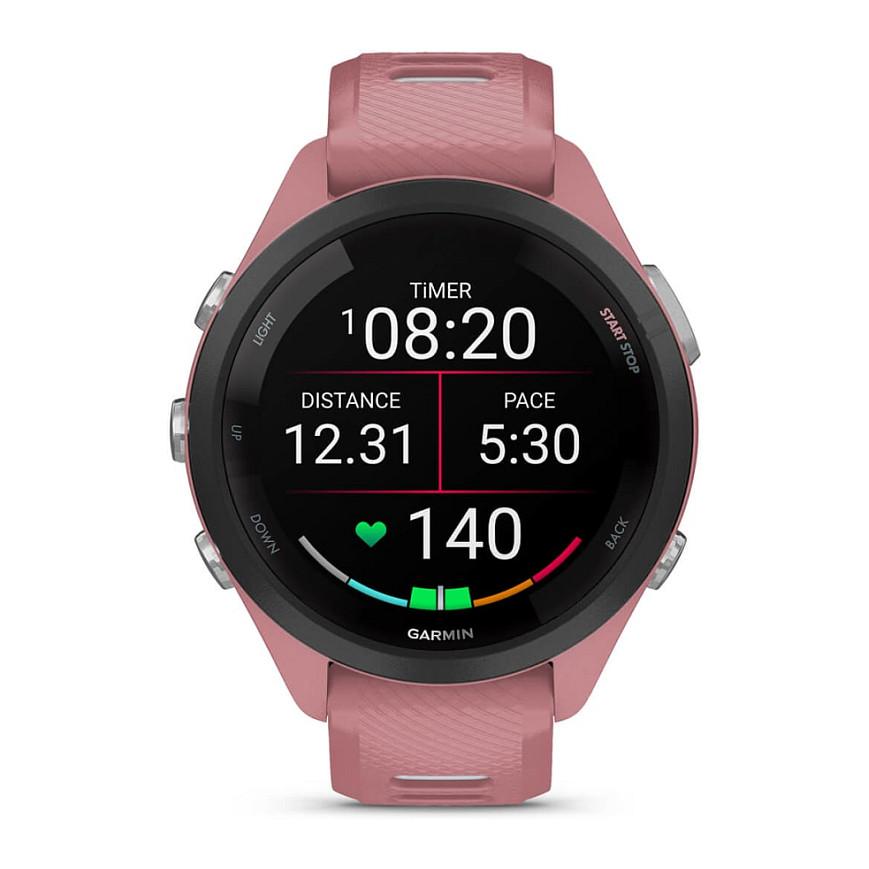 Orë e mençur Garmin Forerunner 265S, 42mm, AMOLED 1.1", GPS Multi-Band, 8GB, Music - Rozë/Hiri - 2